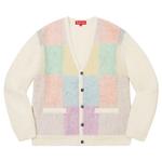 Кардиган Supreme Brushed Grid Cardigan 'White', белый - фото