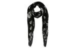 Alexander McQueen Шарф с принтом черепа, Black - фото 3