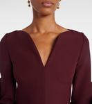 Платье Clemenza из крепа Safiyaa, Wine - фото 4