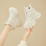 Кроссовки женские массивные высокие Daphne, черный - фото 12