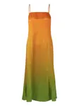 Платье из градиентного шелка SAMSOE SAMSOE, оранжевый - фото