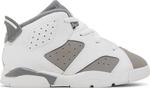 Кроссовки Air Jordan 6 Retro TD Cool Grey, белый - фото