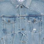 Куртка Off-White Arrow Twist Denim Jacket 'Cobalt Blue/White', синий - фото 4