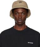Бежевая панама с логотипом WD One We11done - фото