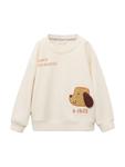 Толстовка MANGO KIDS CHILL, Beige - фото