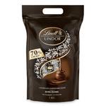 Конфеты Lindt Lindor Kugel Beutel Extra Dark 70%, темный шоколад, 1000г - фото