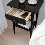 Прикроватная тумба Ikea Hemnes 46x35, черный - фото 4