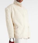 Куртка из смеси альпаки Magda Butrym, кремовый - фото 6