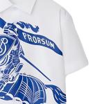 Детская рубашка Burberry, белый - фото 5