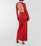 Платье с длинными рукавами Galvan, красный - фото 3