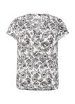 Блуза Kaffe KAHALEY PRINTED , Chalk W. Black Deep Aop/White - фото 5