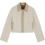 Короткая куртка Boss Tweed HUGO BOSS, бежевый - фото