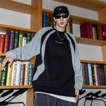 Толстовка с круглым вырезом/капюшоном унисекс DOKI, серо-зеленая (утепленная, на флисе) - фото 5