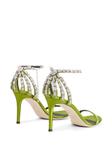 Босоножки Adele 85 с кристаллами Giuseppe Zanotti, зеленый - фото 3