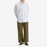 Двойные широкие брюки с защипами Wtaps, цвет olive drab - фото 4