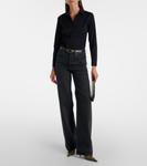 Боди из хлопкового поплина Wolford, черный - фото 2