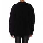 Свободный свитер из рубленой шерсти CELINE, черный - фото 6