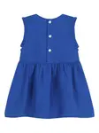 Платье без рукавов с оборками Petit Bateau, синий - фото 2