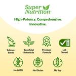 Super Nutrition, Super Immune+, мультивитамины, без железа, 240 растительных капсул - фото 6
