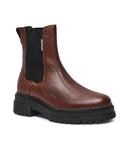 Кожаные сапоги казиди Tommy Hilfiger, коричневый - фото