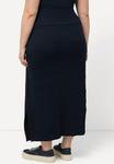 Юбка макси BELLIEVA ELASTIKBUND, SEITENSCHLITZE Ulla Popken, темно-синий - фото