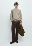 Свитер с круглым вырезом Massimo Dutti, Sand - фото 2