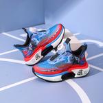 Противоскользящие, амортизирующие и дышащие кроссовки для детей ZHULE, черный/синий - фото 2