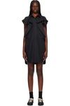 Поплиновое мини-платье Sacai, черный - фото