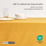 Скатерть Homescapes темно-желтый, 137/228 см - фото 2