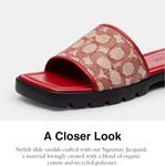 Женские сандалии COACH Florence из кожи, Ruby - фото 4