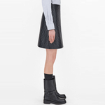 WEEKEND MaxMara Кожаная короткая юбка Women's Black - фото 6