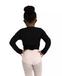 Топ-обертка для девочек Capezio, черный - фото 4