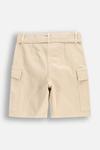 Шорты из хлопка Coccodrillo, бежевый - фото 3