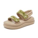 Сандалии на ремешках 5 см JOSINY, экрю - фото 8