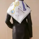 HERMES Шёлковый шёлковый платок женский белый, White - фото 8