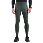 Леггинсы Odlo Zeroweight Warm Reflective, зеленый - фото