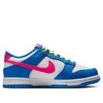 Кроссовки (GS) Nike Dunk Low 'Photo Blue White Light Lemon Twist Hyper Pink' - фото 2