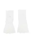 Перчатки с кружевом и оборками Monnalisa, белый - фото