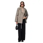 Пальто Pieces Marbel, серый - фото 5