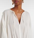 Хлопковое мини-платье Toteme, белый - фото 4