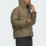 Пуховик унисекс оливковый Strata Adidas, оливковый - фото 4