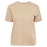 Футболка Pieces Ria Fold Up Solid, серый - фото 3