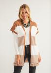 Жилет Usha, бежевый/коричневый - фото 2