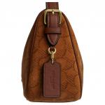 Kailey Iconic Suede With Smooth Leather Shoulder Bag Small Women's Suede Caramel COACH, basic set (bag+dust bag) - фото 7