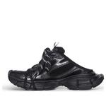 Тапочки 3xl mules 'black mesh and polyurethane' Balenciaga, черный - фото
