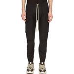 Повседневные брюки мужские черные Rick Owens, черный - фото