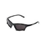 Балэнсиага Прямоугольные солнцезащитные очки Черные - фото