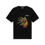 Футболка унисекс черная FILA - фото