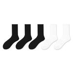 Унисекс носки до середины икры MIIOW, 5 пар (2 черных + 3 белых) - фото 2