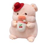 Плюшевая кукла Cute Fruit Milk Tea Pig MLING, Bowknot Cherry Pig - фото 10